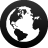 planet, earth, Browser, globe Black icon