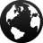 earth, globe, Browser, world Black icon