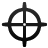 Target, Crosshair Black icon