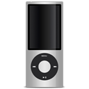 ipod, silver, 5g, nano Black icon