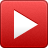 youtube, play, button, red, White, Pause, video Firebrick icon