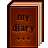 Book, diary Maroon icon