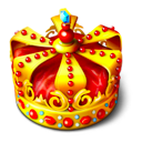 king, crown DarkRed icon