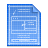 Blueprint, File, document CornflowerBlue icon