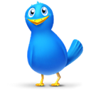 bird, twitter, Animal Black icon