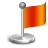 red, flag OrangeRed icon