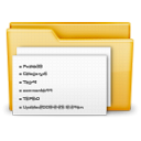 Folder, documents Black icon
