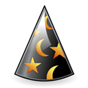 hat, wizard Black icon