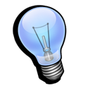 light, Idea, bulb Black icon