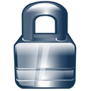 Lock, secure Black icon