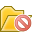 open, Folder, delete Gold icon