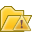 Folder, open, Error Gold icon