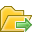 Go, Folder, open Gold icon