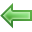 green, Arrow, Left Icon
