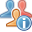 Users, Information SteelBlue icon