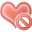 Favorites, love, Heart, delete IndianRed icon