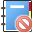 delete, Notebook CornflowerBlue icon