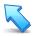 Left, Arrow, Up SteelBlue icon