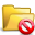open, Folder, delete Goldenrod icon