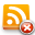 delete, Rss Orange icon