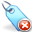 tag, Blue, delete PaleTurquoise icon