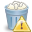 trashcan, Full, Error LightSlateGray icon