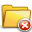 Folder, delete SandyBrown icon