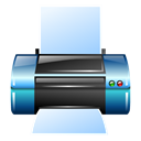 Inkjet, printer Black icon