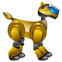 pet, robot, Aibo, dog, robotic Black icon