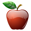 Apple, Fruit Black icon