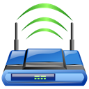 router, wireless, Access point Black icon