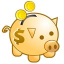 save, piggy bank, Money, Ciclis, deposit Black icon