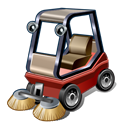 Sweeper, Road Black icon