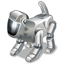 technology, dog, robot, pet Black icon