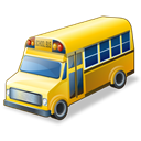 Bus, school Black icon