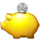 Money, savings, Saving, moneybox, piggy bank Black icon
