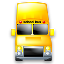 Service, transportation, school bus Black icon