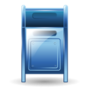 Mailbox Black icon