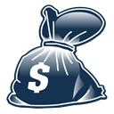 Bag, Money DarkSlateGray icon
