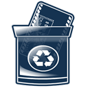 Trash, mail DarkSlateGray icon