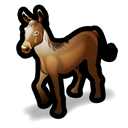 horse, Donkey Black icon