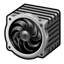 Cpu, fan Black icon