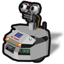 robot, technology Black icon