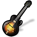 instrument, guitar, music Black icon
