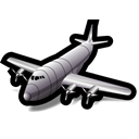 Air, freighter Black icon