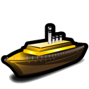steamer, transportation, Boat, ship Black icon