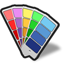 Colors, pantone Black icon