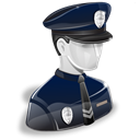 Policeman Black icon