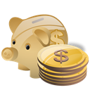savings, piggy bank, deposit, Money, Cash Icon