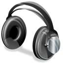 Headphones Black icon